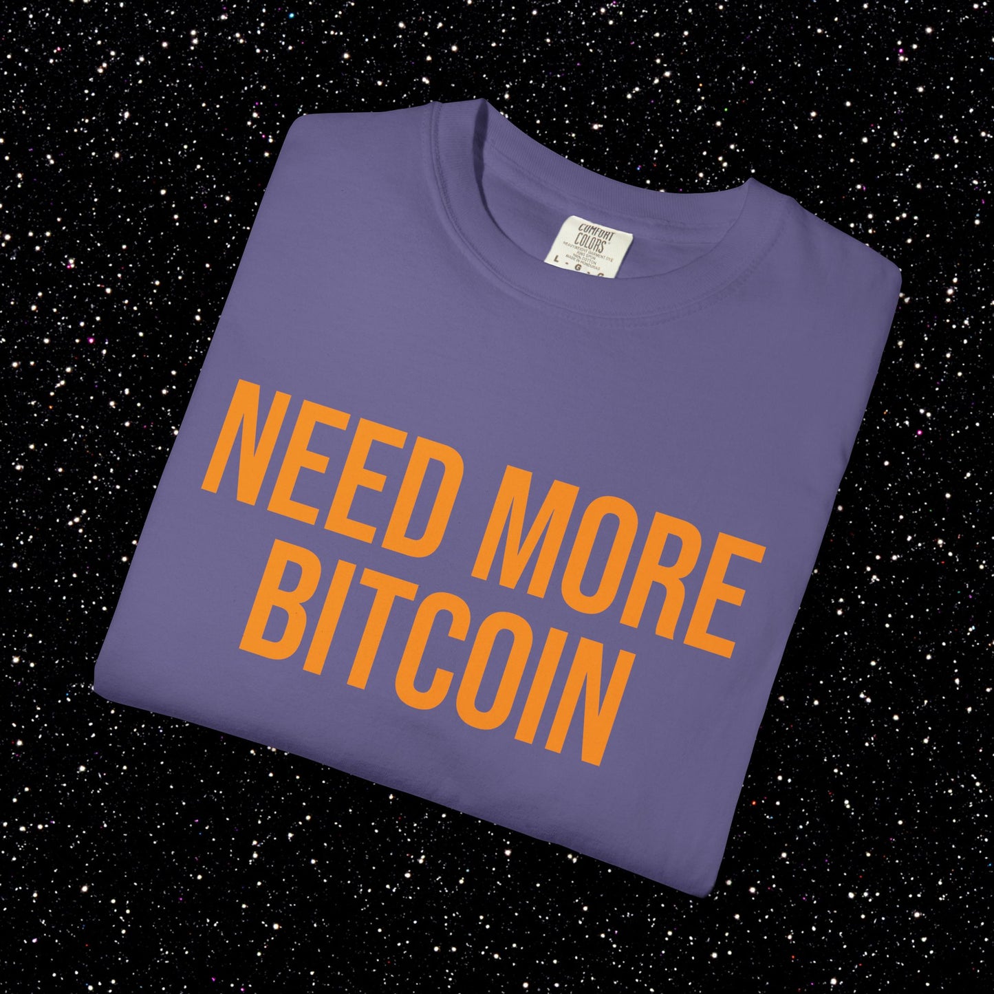 Need More Bitcoin Shirt | Minimal Bitcoin Tee
