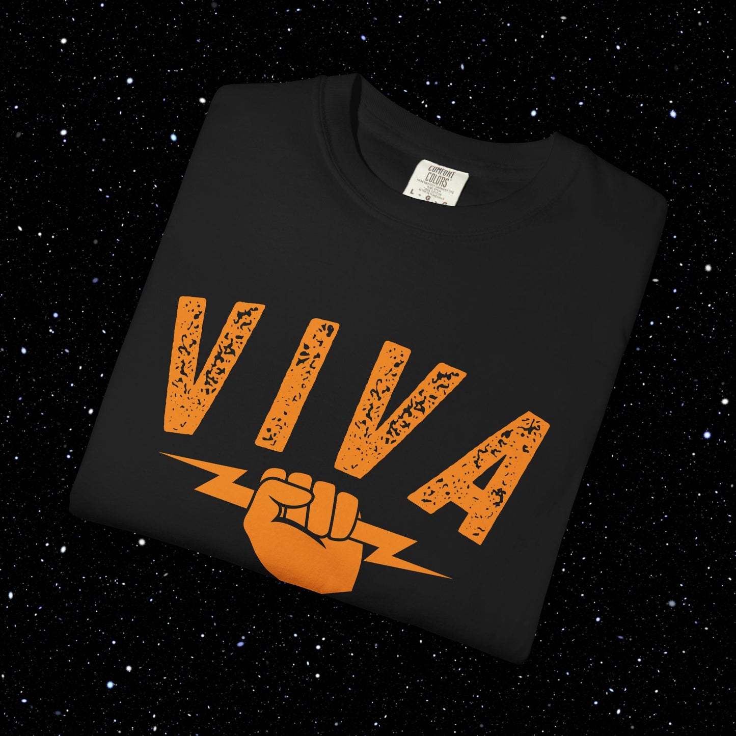 VIVA BTC Front Print Lightning Rod - Comfort Colors Bitcoin Shirt