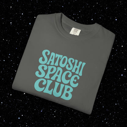 Satoshi Space Club - Groovy Bitcoin Comfort Colors Tee Shirt