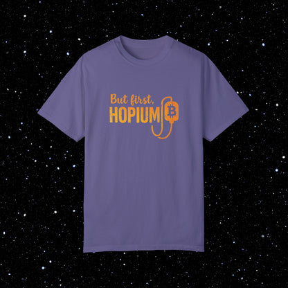 But First, Hopium - Bitcoin Comfort Colors Tee Shirt