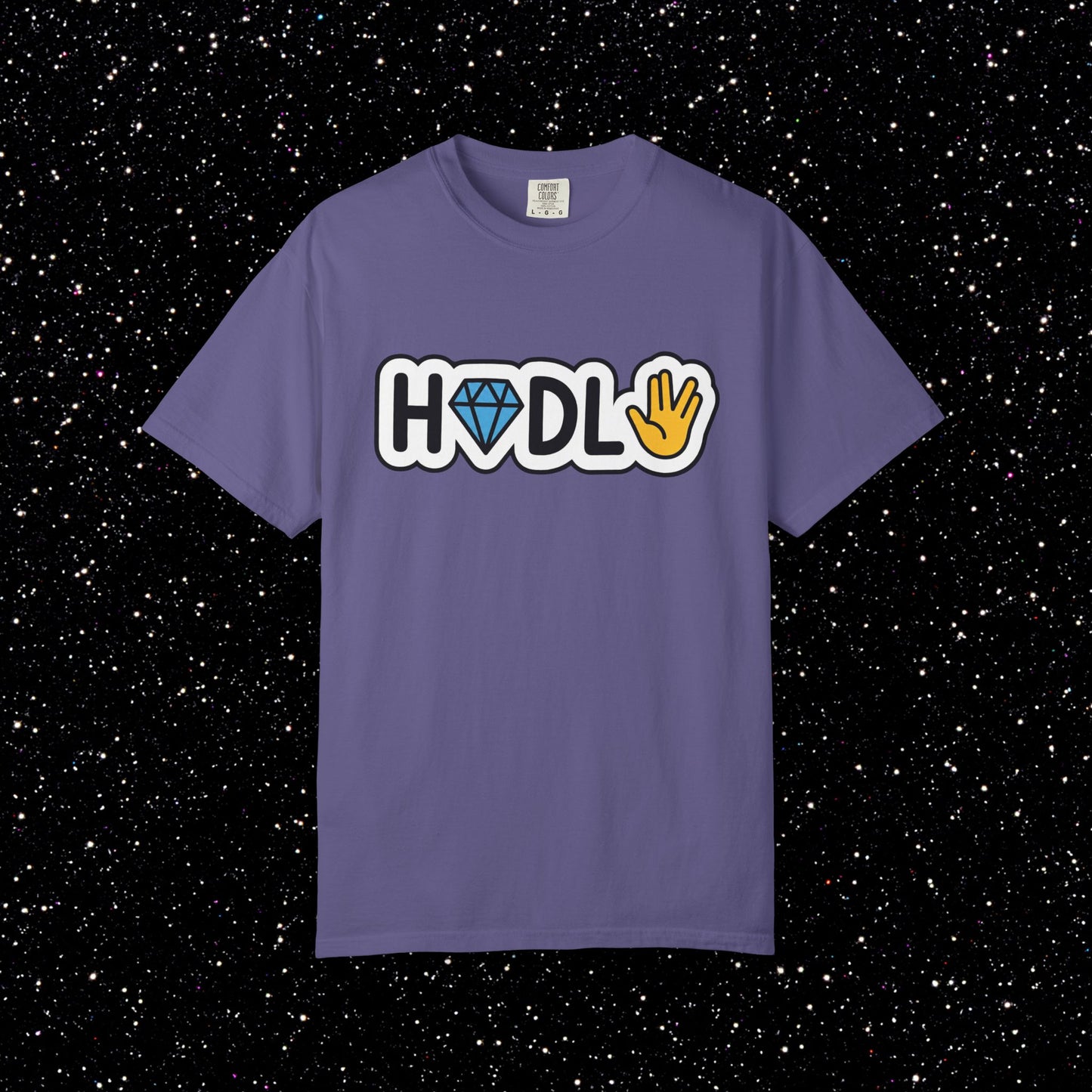 Live Long and HODL Bitcoin Emoji Tee