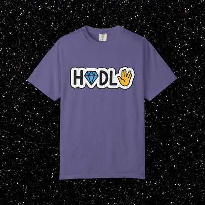 Live Long and HODL Bitcoin Emoji Tee