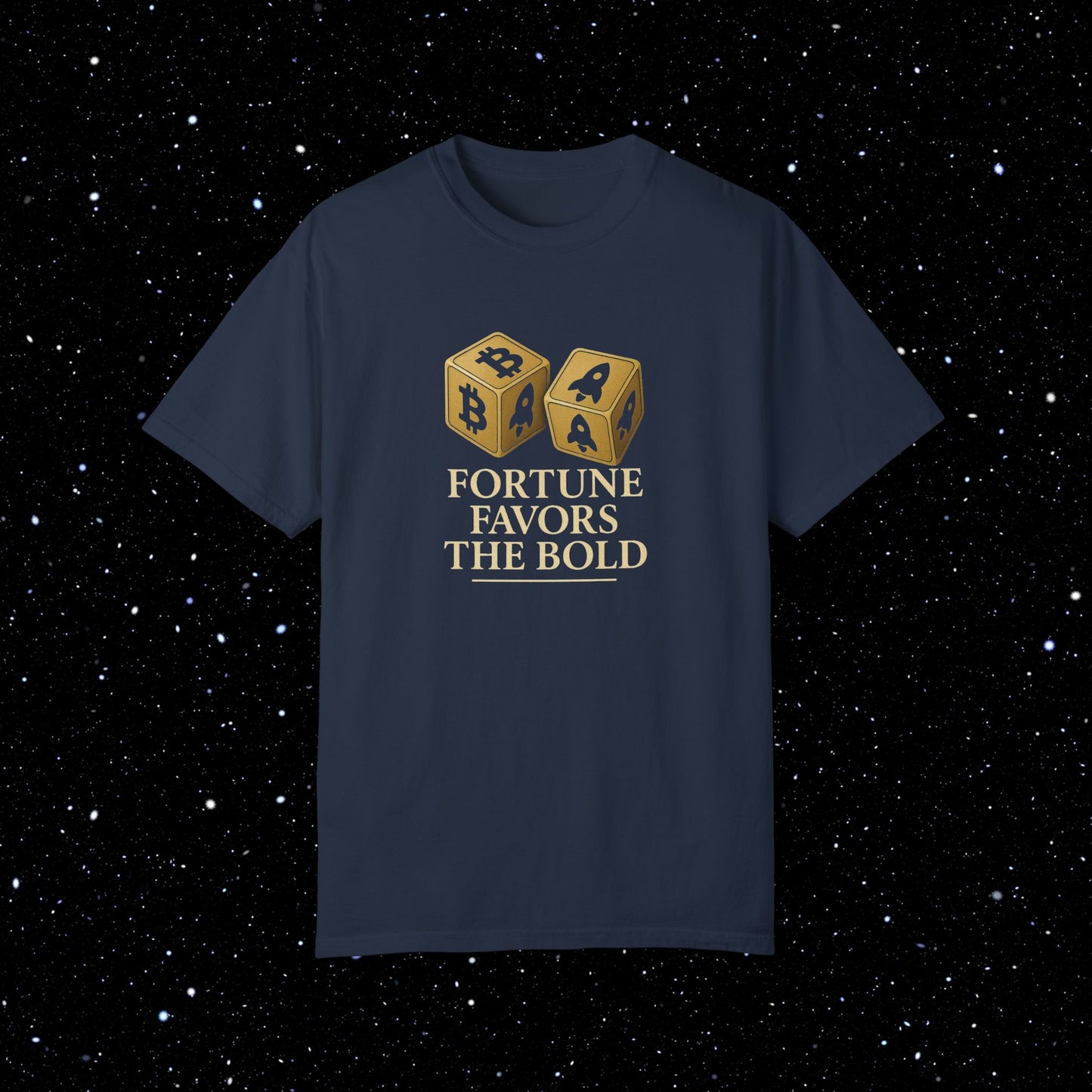 Fortune Favors The Bold - Bitcoin Comfort Colors Tee Shirt