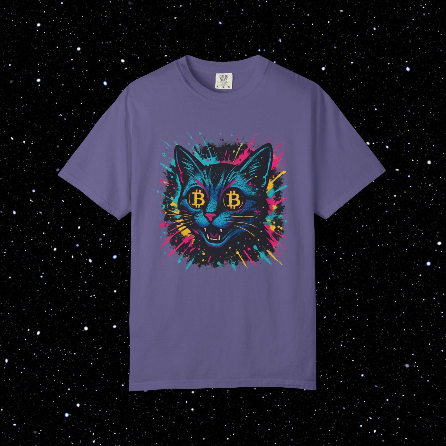 Catoshi Splatter Bitcoin Tee