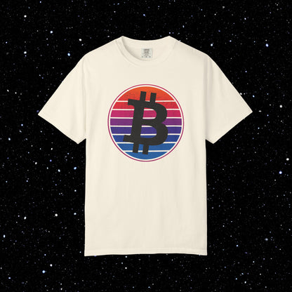 Bitcoin Synthwave Sunset Tee