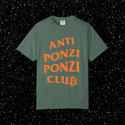 Anti Ponzi Ponzi Club Bitcoin Tee