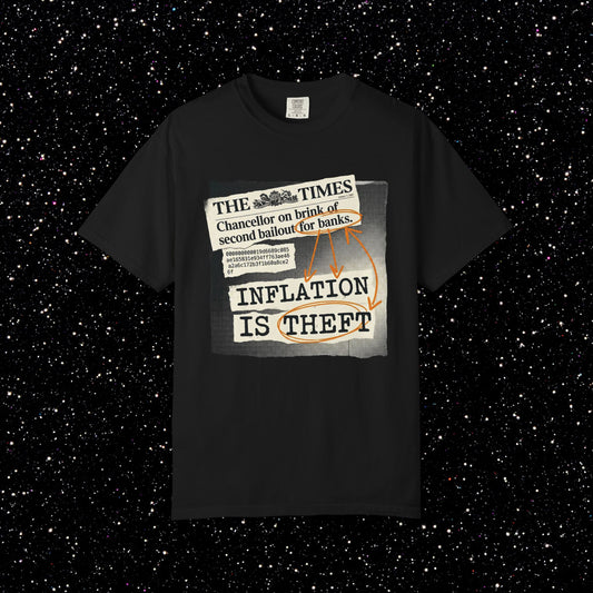 Satoshi Inflation Is Theft | Bitcoin Genesis Tee