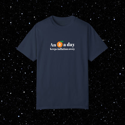 An Orange A Day Bitcoin Comfort Colors Tee Shirt