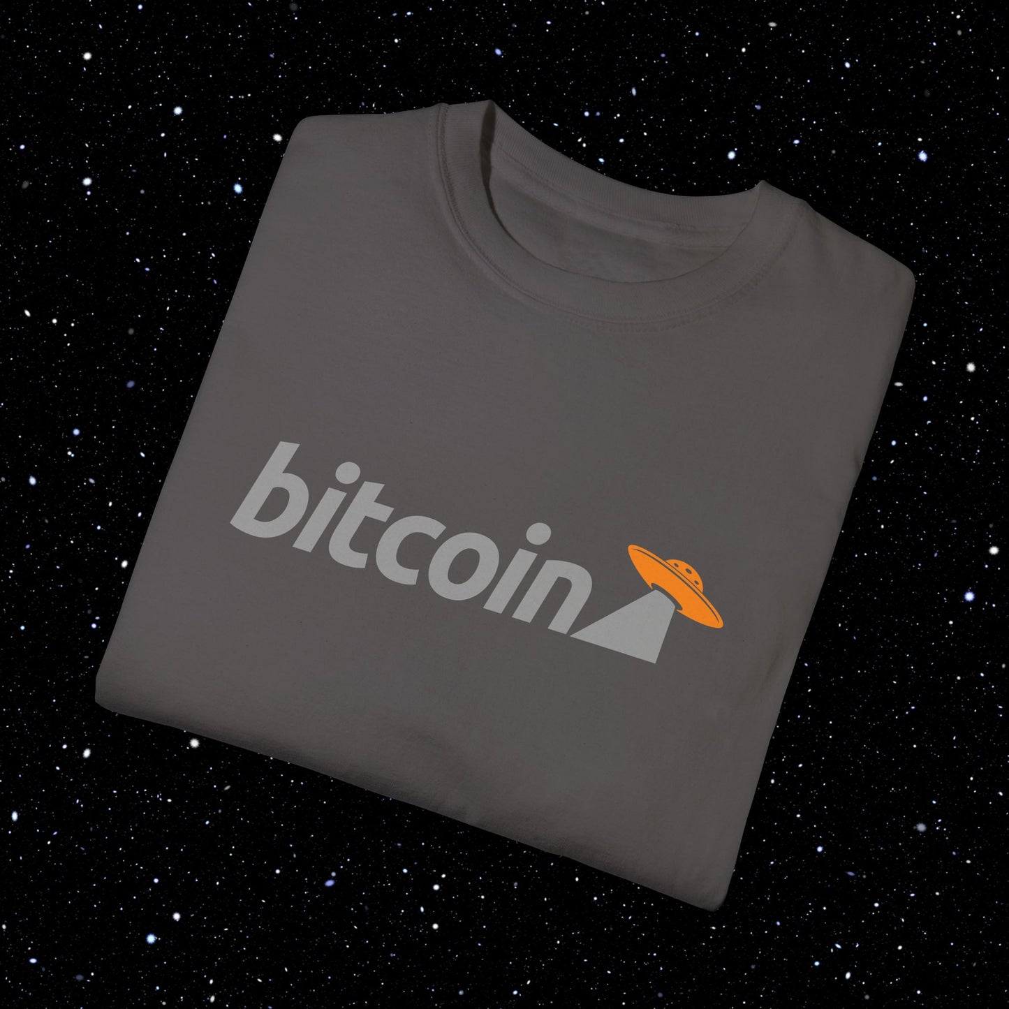 Bitcoin UFO Comfort Colors Tee Shirt