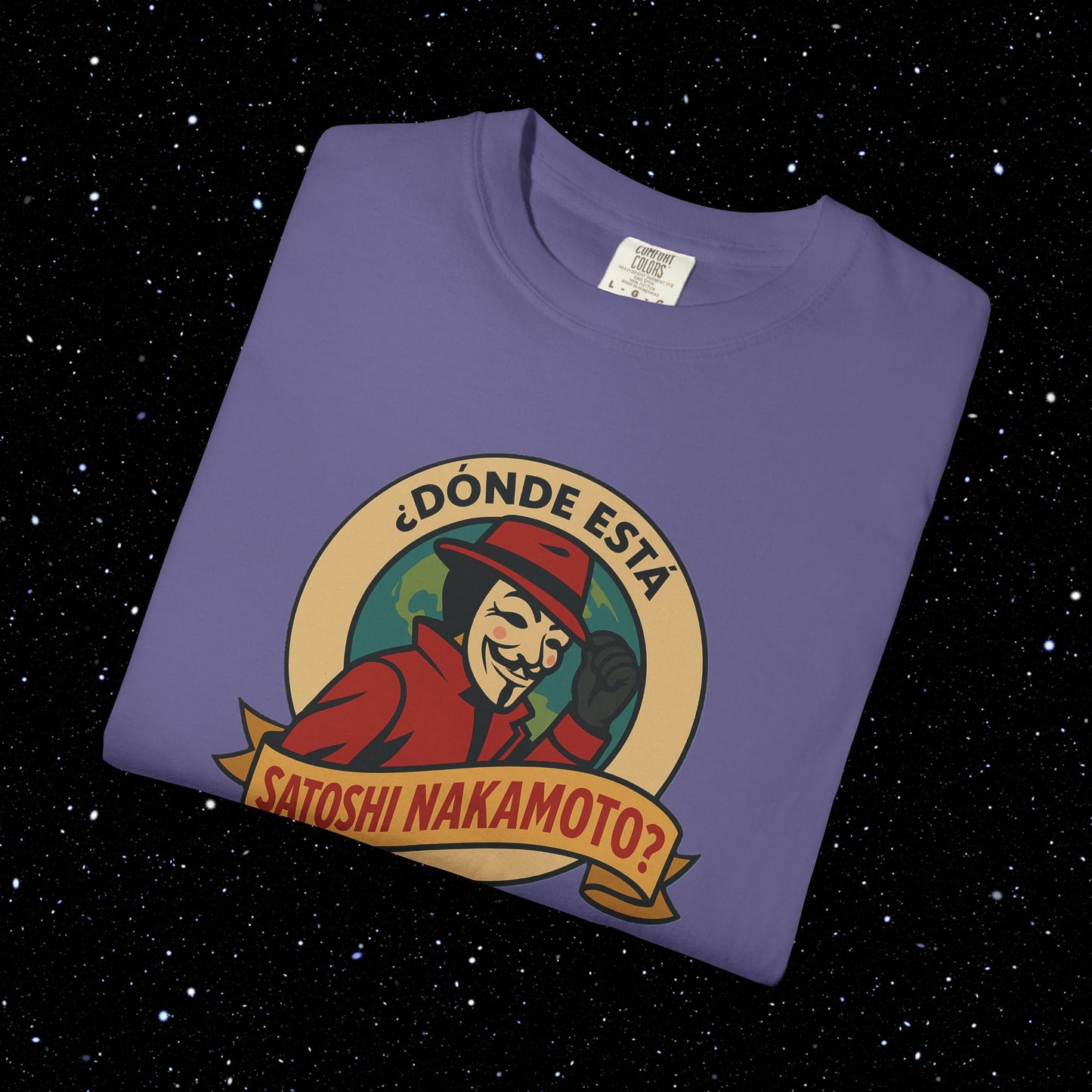 '¿Dónde Está Satoshi Nakamoto?' - Bitcoin Tee Shirt