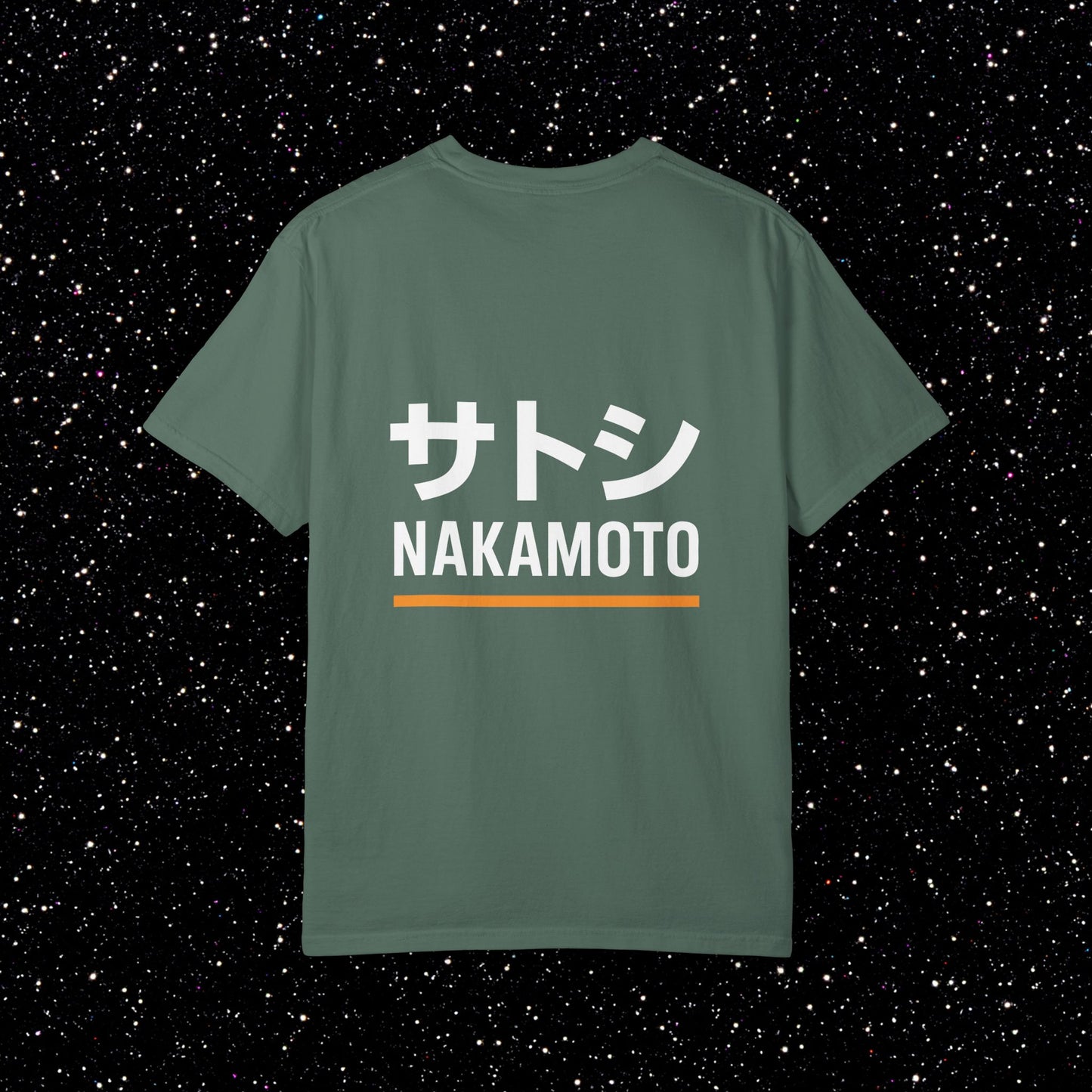 Satoshi Nakamoto — Katakana Backprint Tee