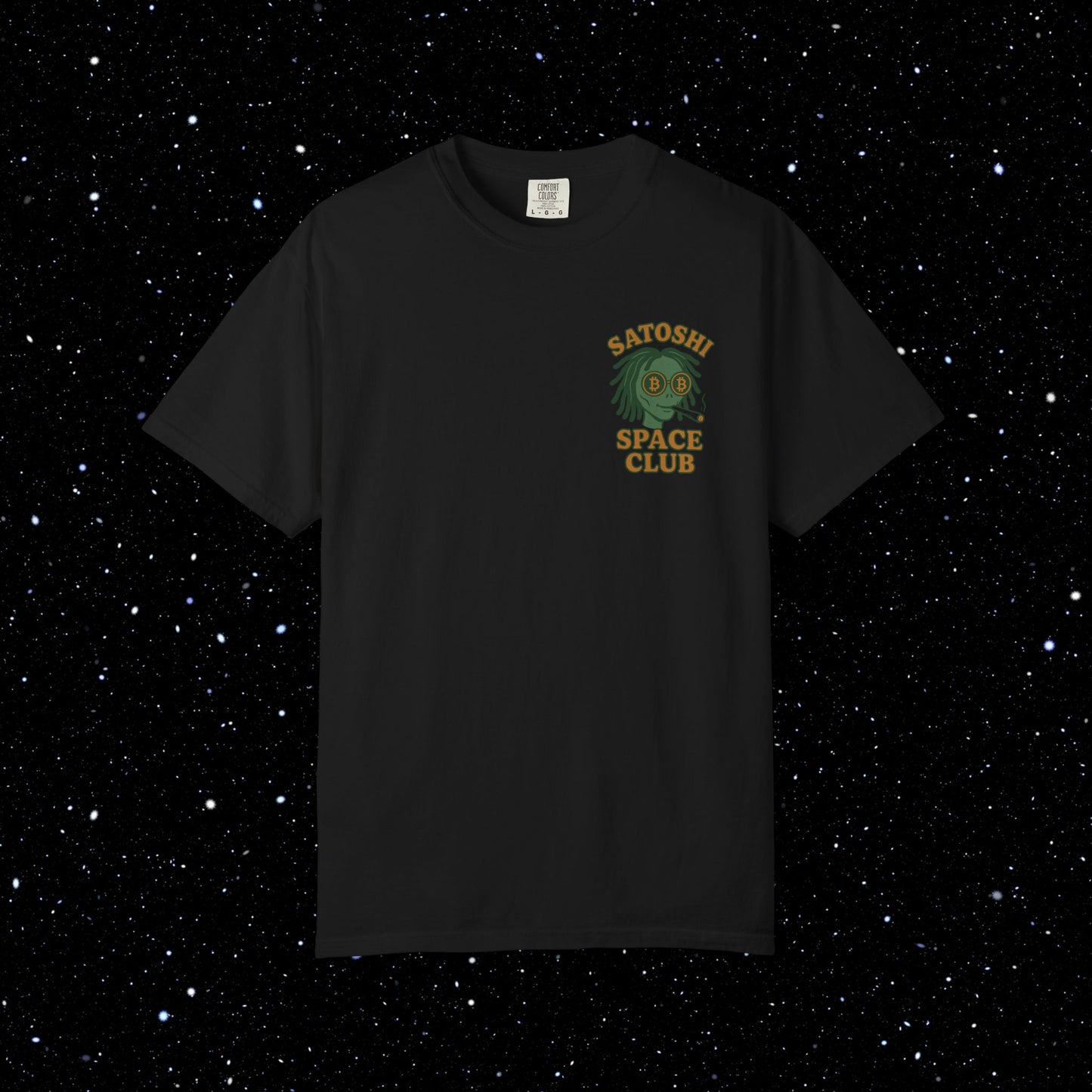 Satoshi Space Club Spaced Alien Backprint Tee