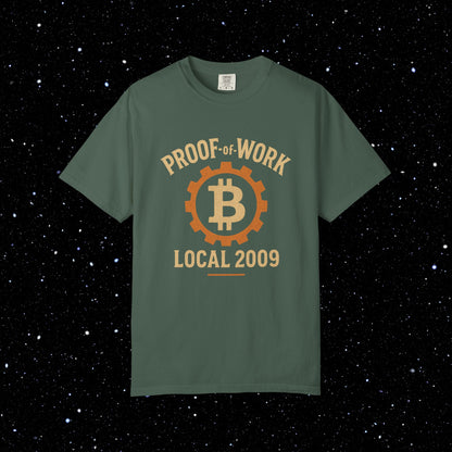 Proof of Work Local 2009 Bitcoin Tee