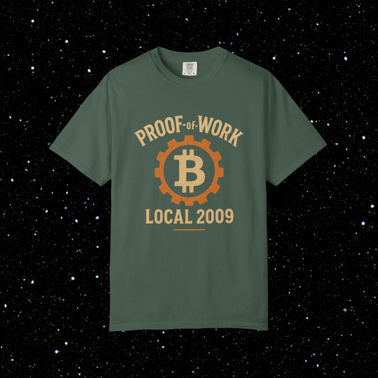 Proof of Work Local 2009 Bitcoin Tee