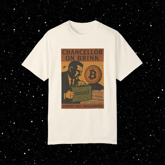 Chancellor on Brink - Bitcoin Comfort Colors Tee Shirt