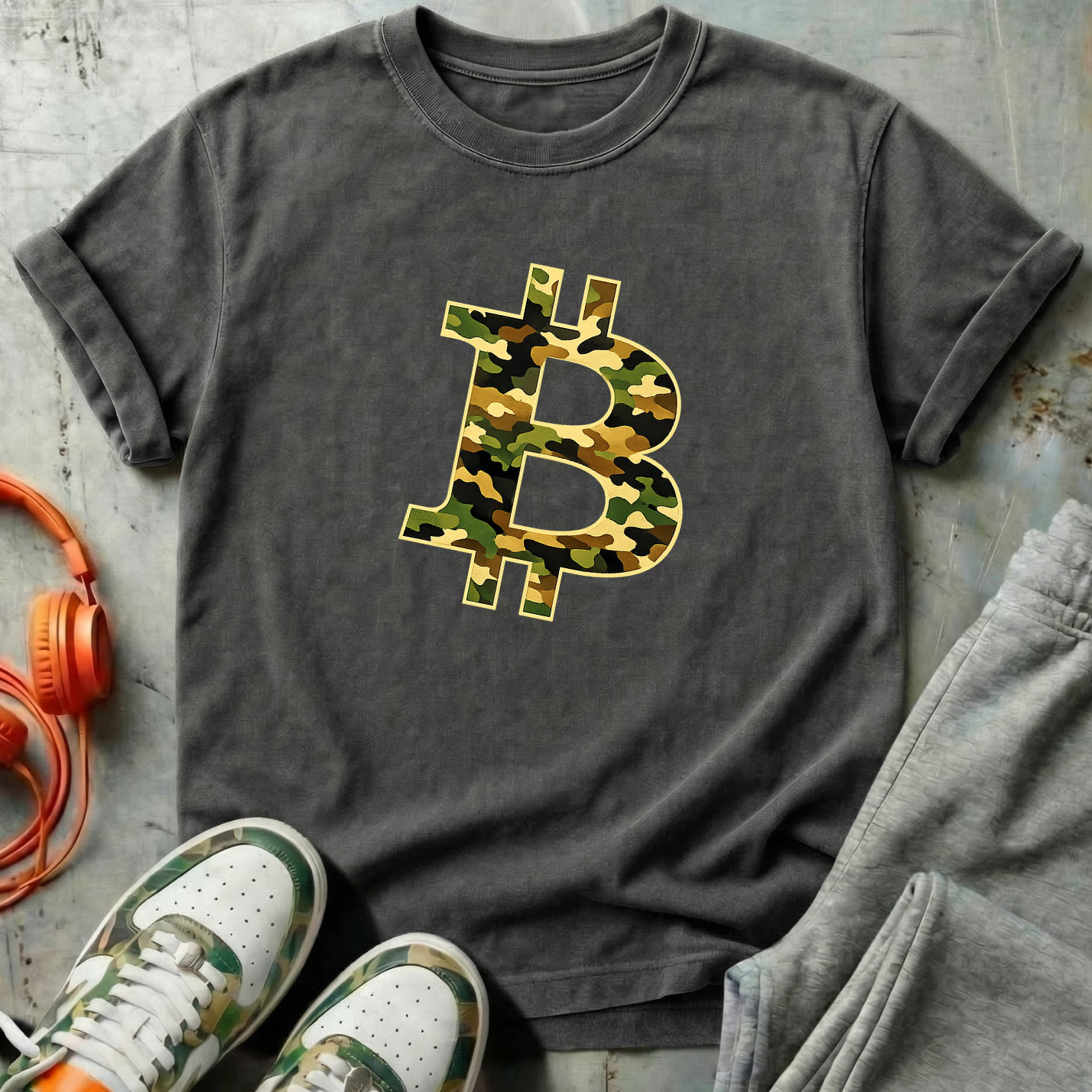 Bitcoin Camo Tee