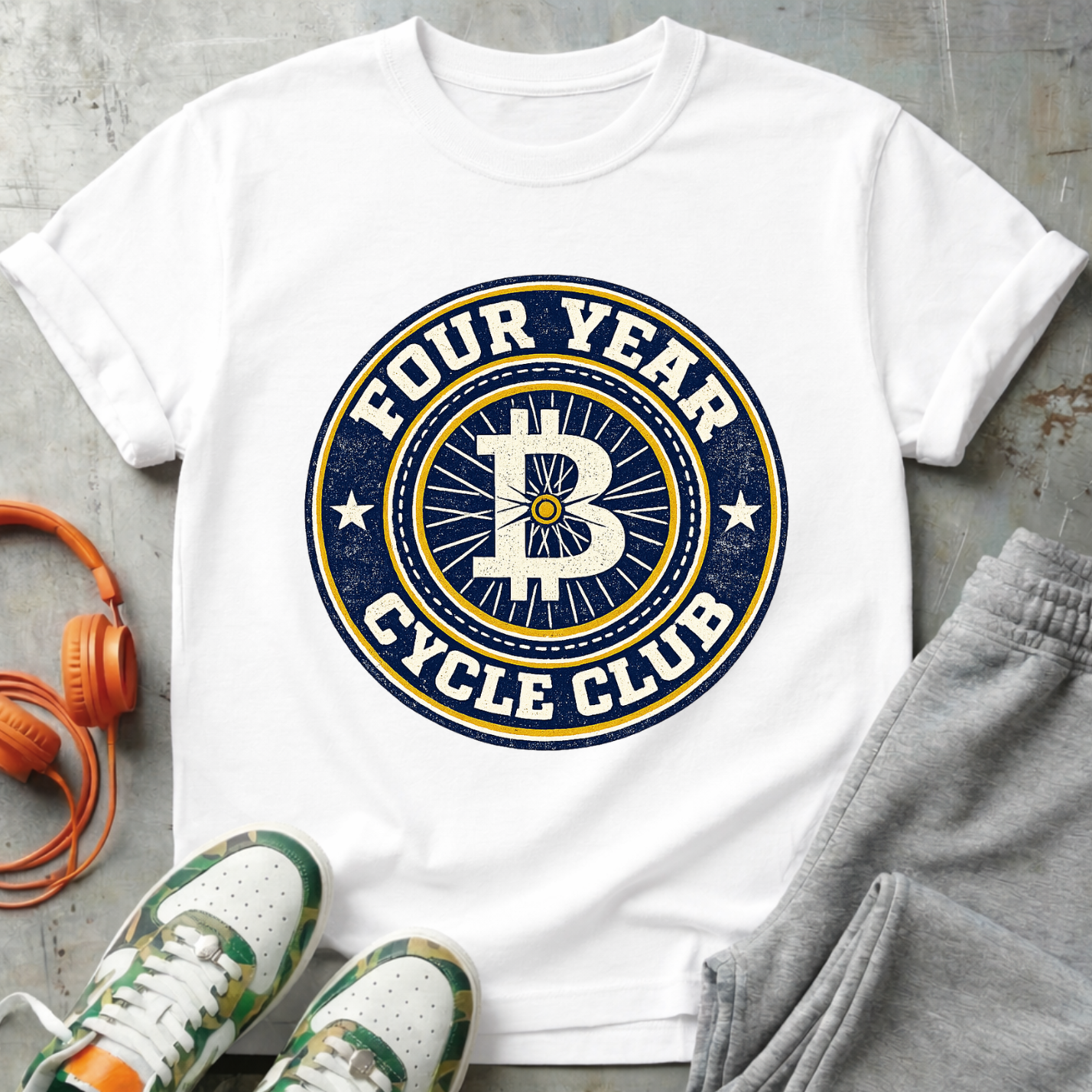 Four Year Cycle Club College Tee