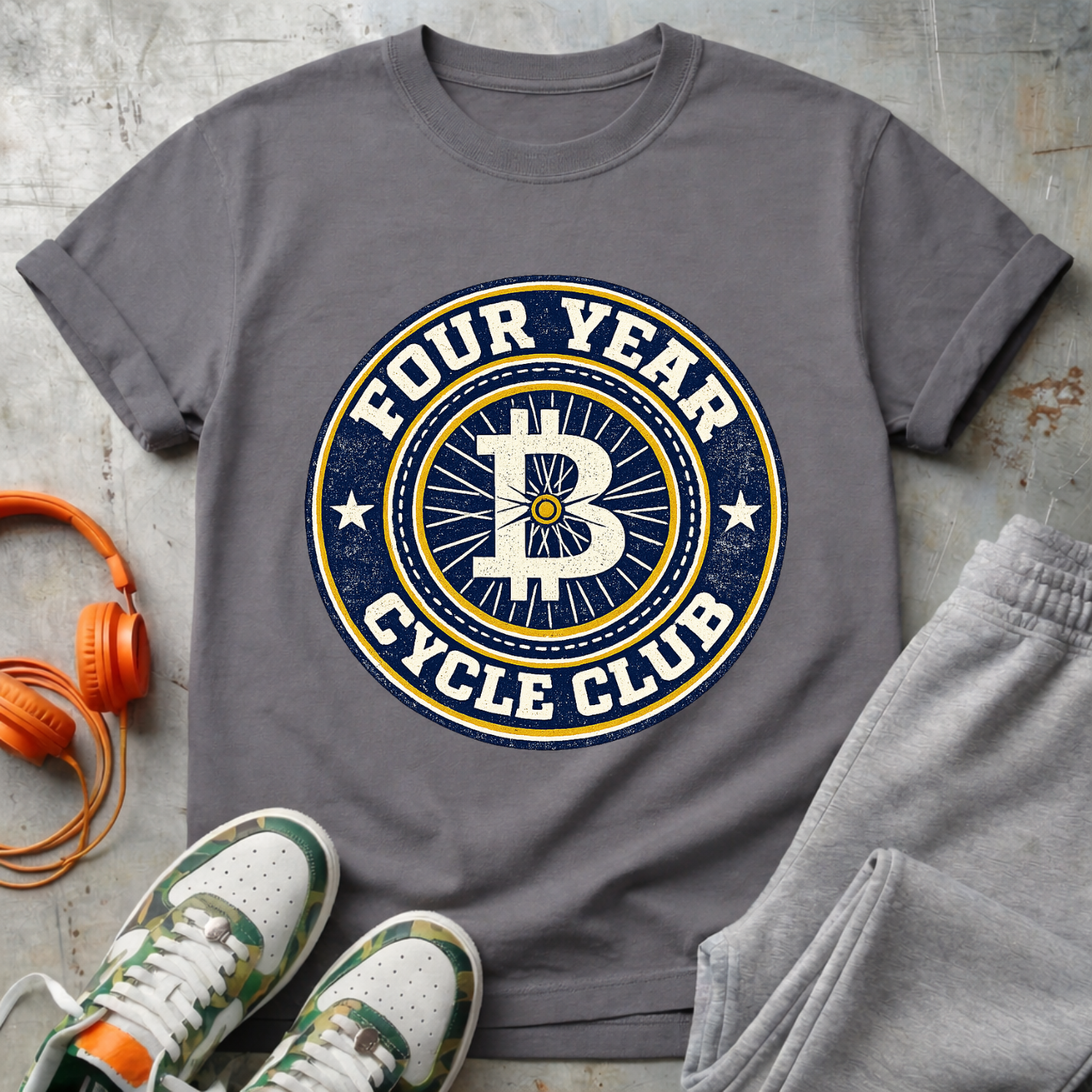Four Year Cycle Club College Tee