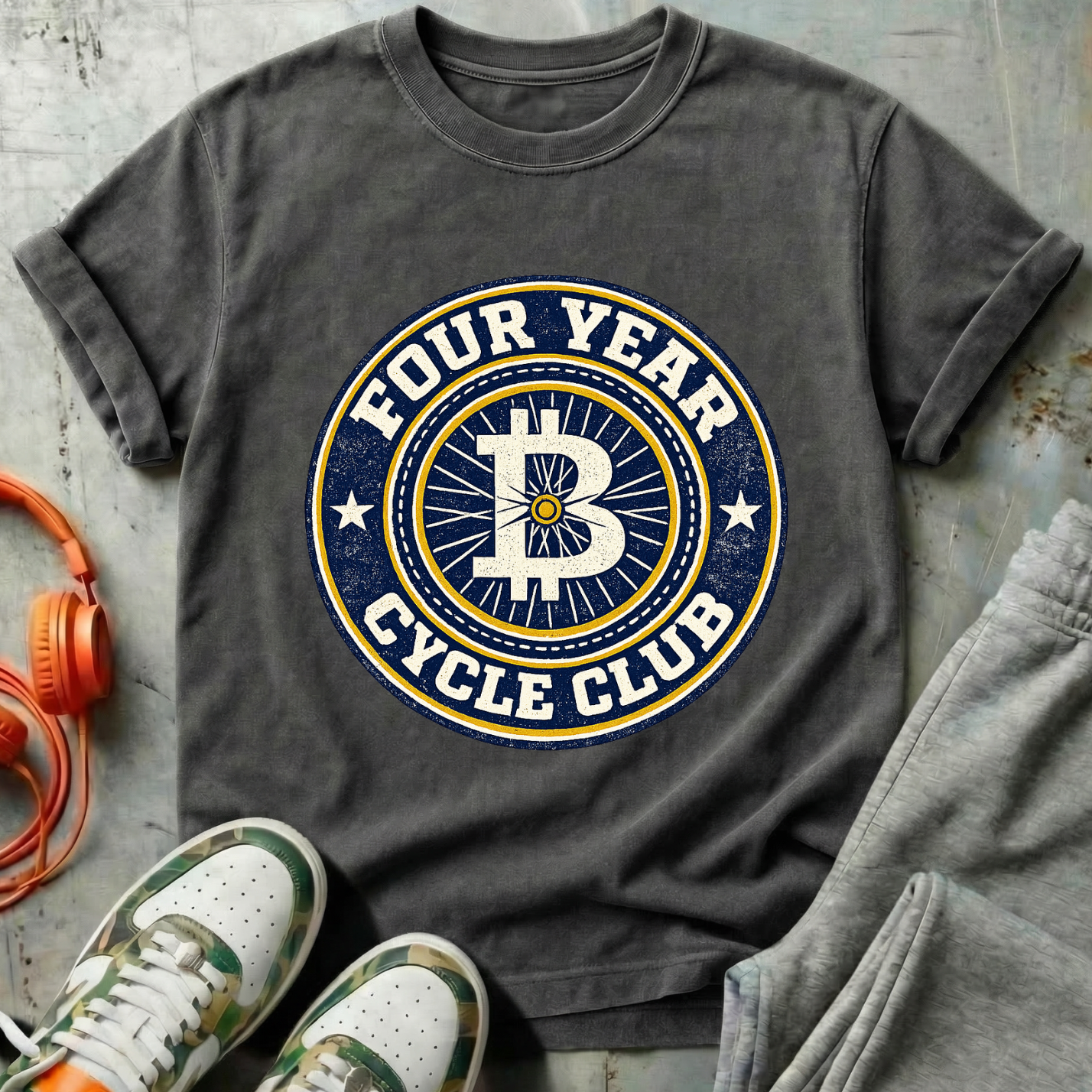 Four Year Cycle Club College Tee