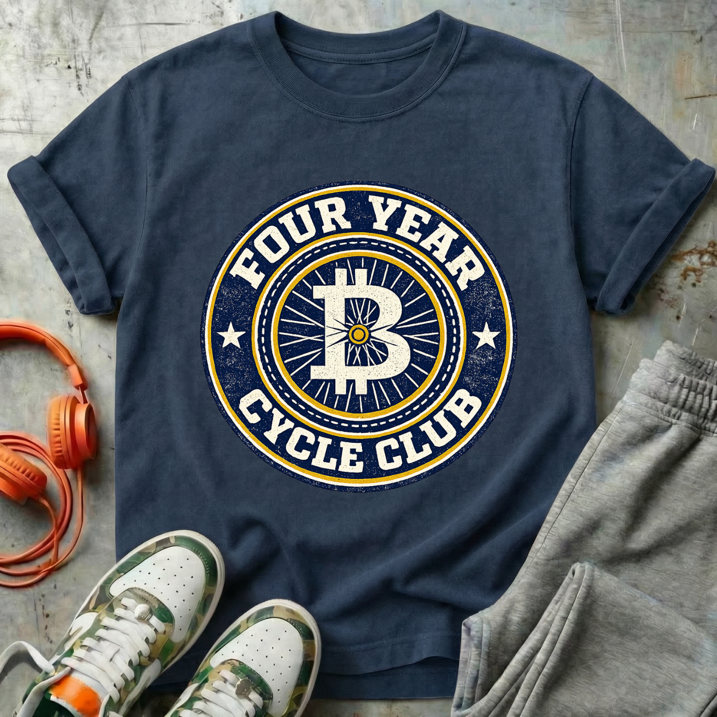 Four Year Cycle Club College Tee