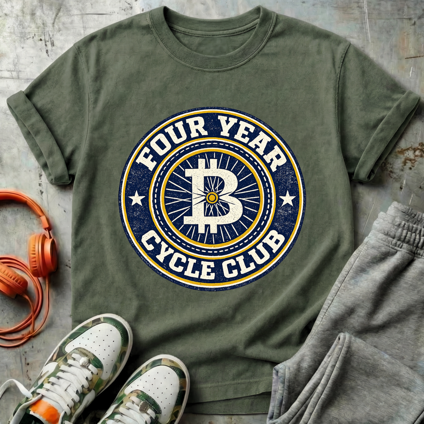Four Year Cycle Club College Tee