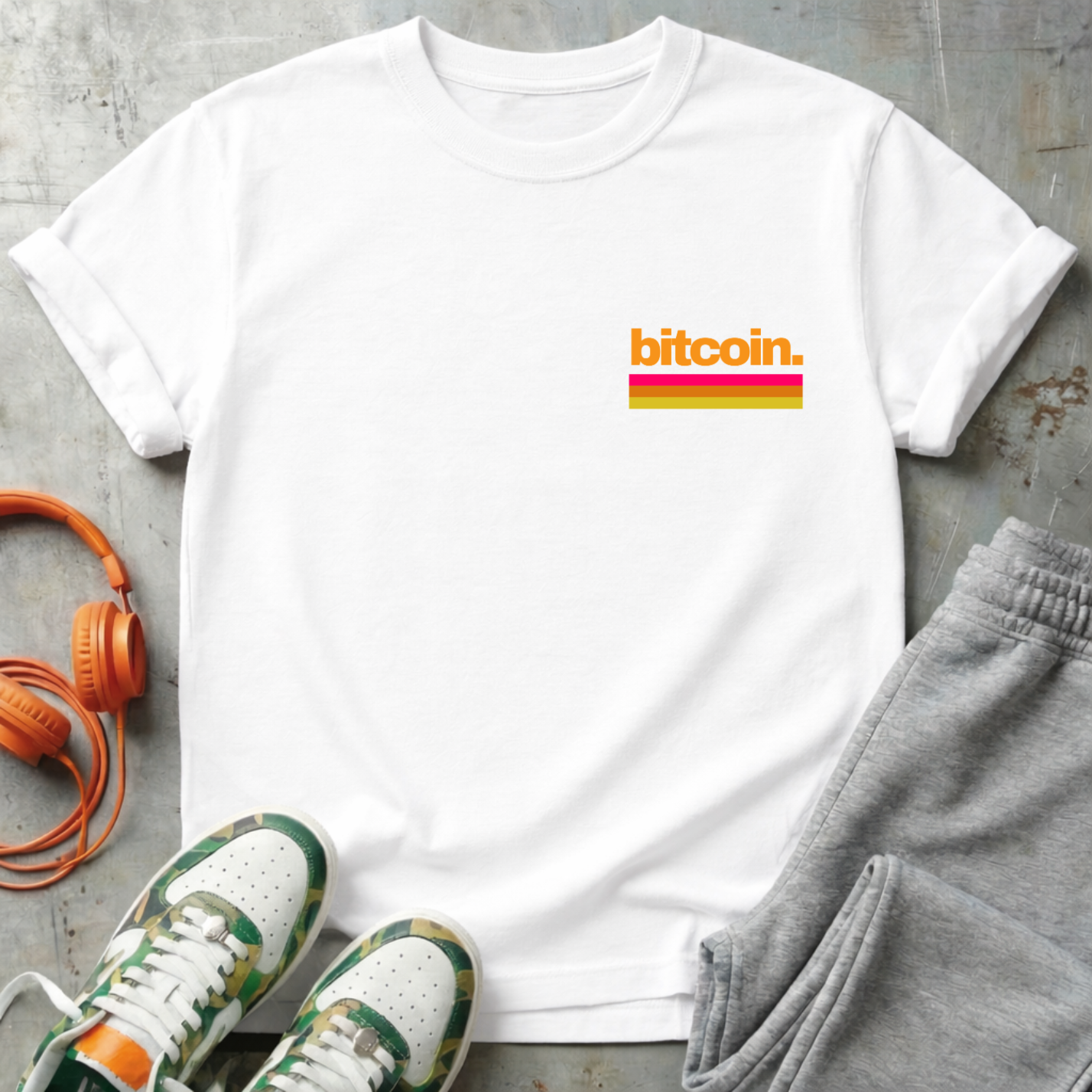 Bitcoin Retro Minimal Tee