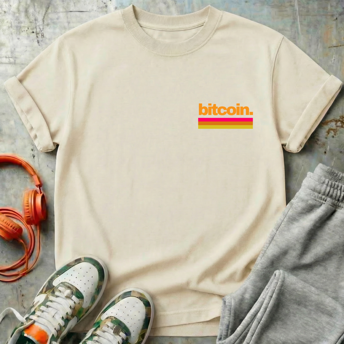 Bitcoin Retro Minimal Tee