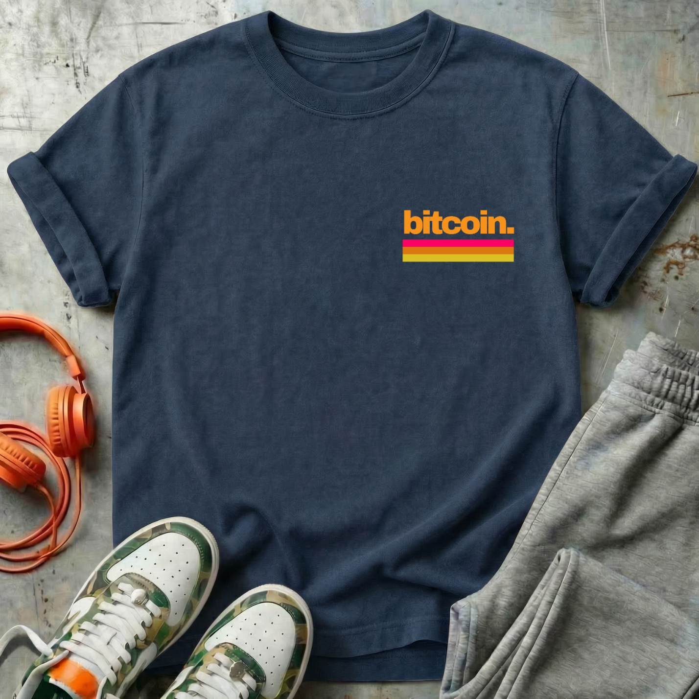 Bitcoin Retro Minimal Tee