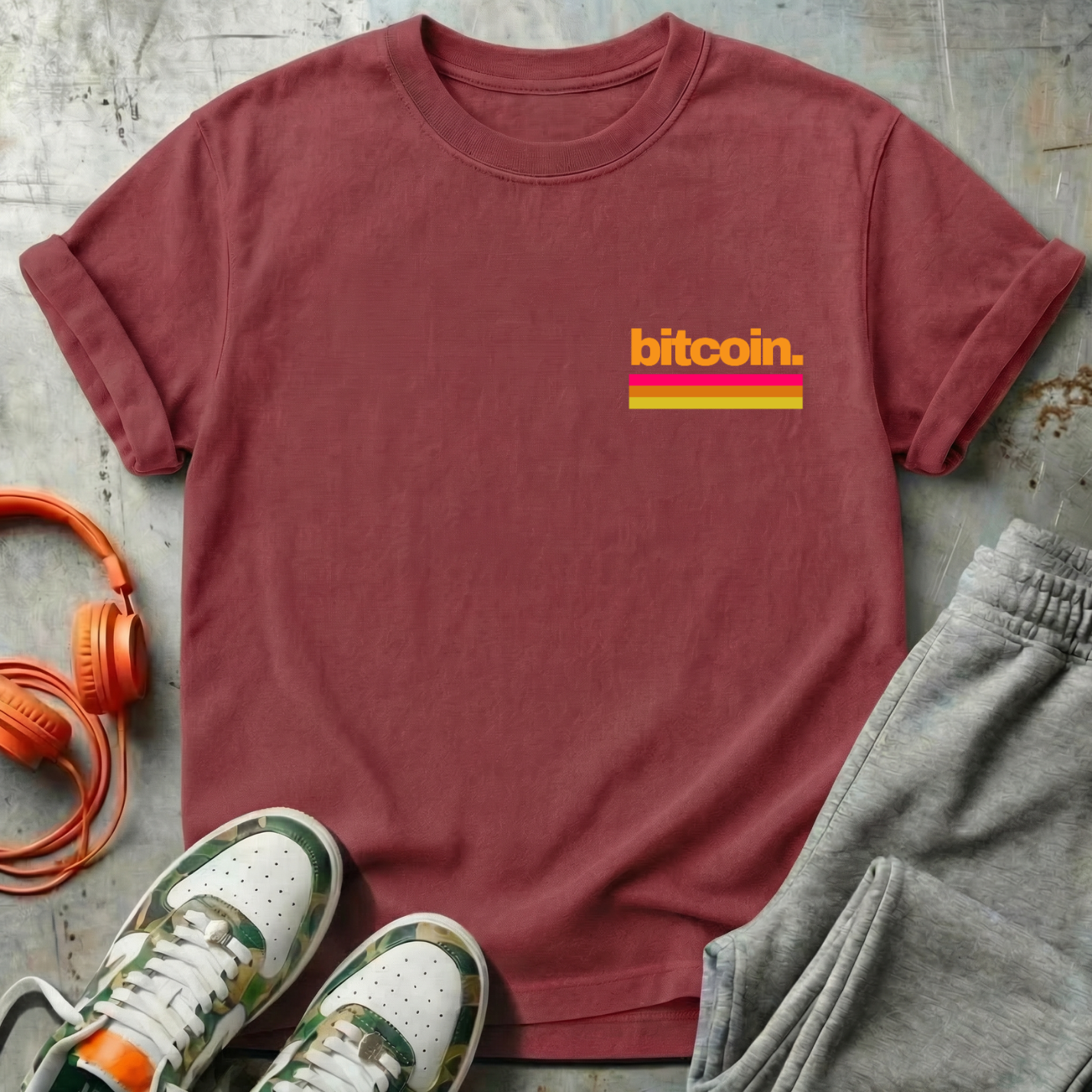 Bitcoin Retro Minimal Tee