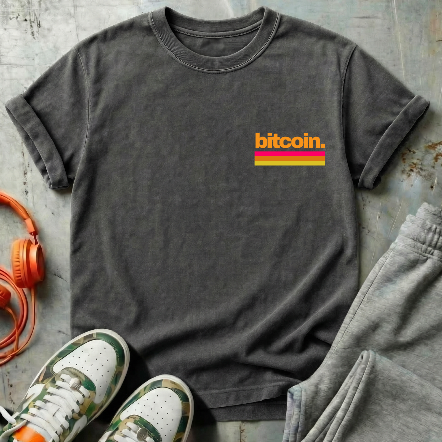 Bitcoin Retro Minimal Tee