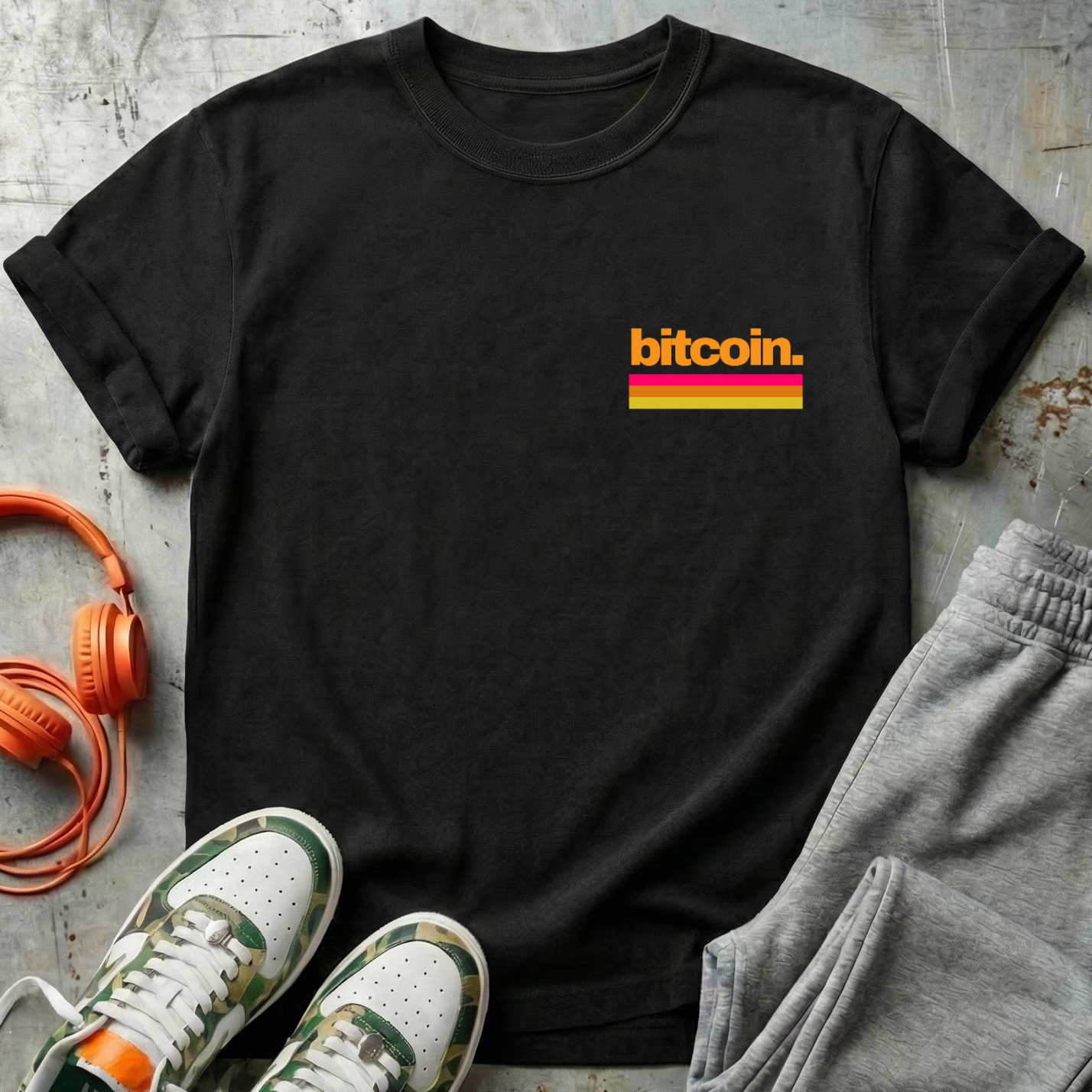 Bitcoin Retro Minimal Tee