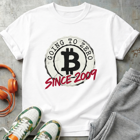 Bitcoin Going to Zero Since 2009 Badge