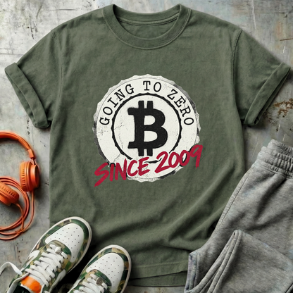 Bitcoin Going to Zero Since 2009 Badge