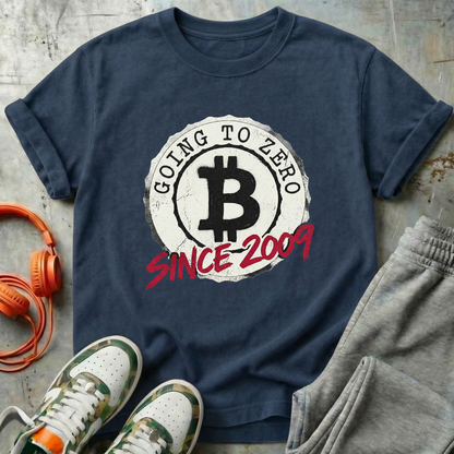 Bitcoin Going to Zero Since 2009 Badge