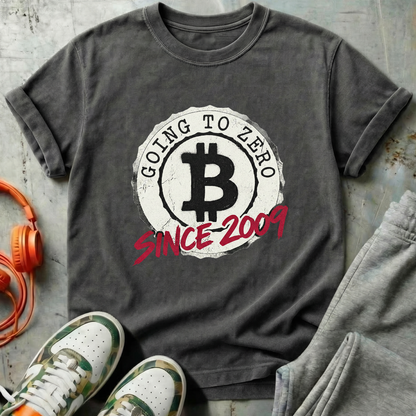 Bitcoin Going to Zero Since 2009 Badge