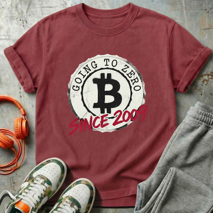 Bitcoin Going to Zero Since 2009 Badge