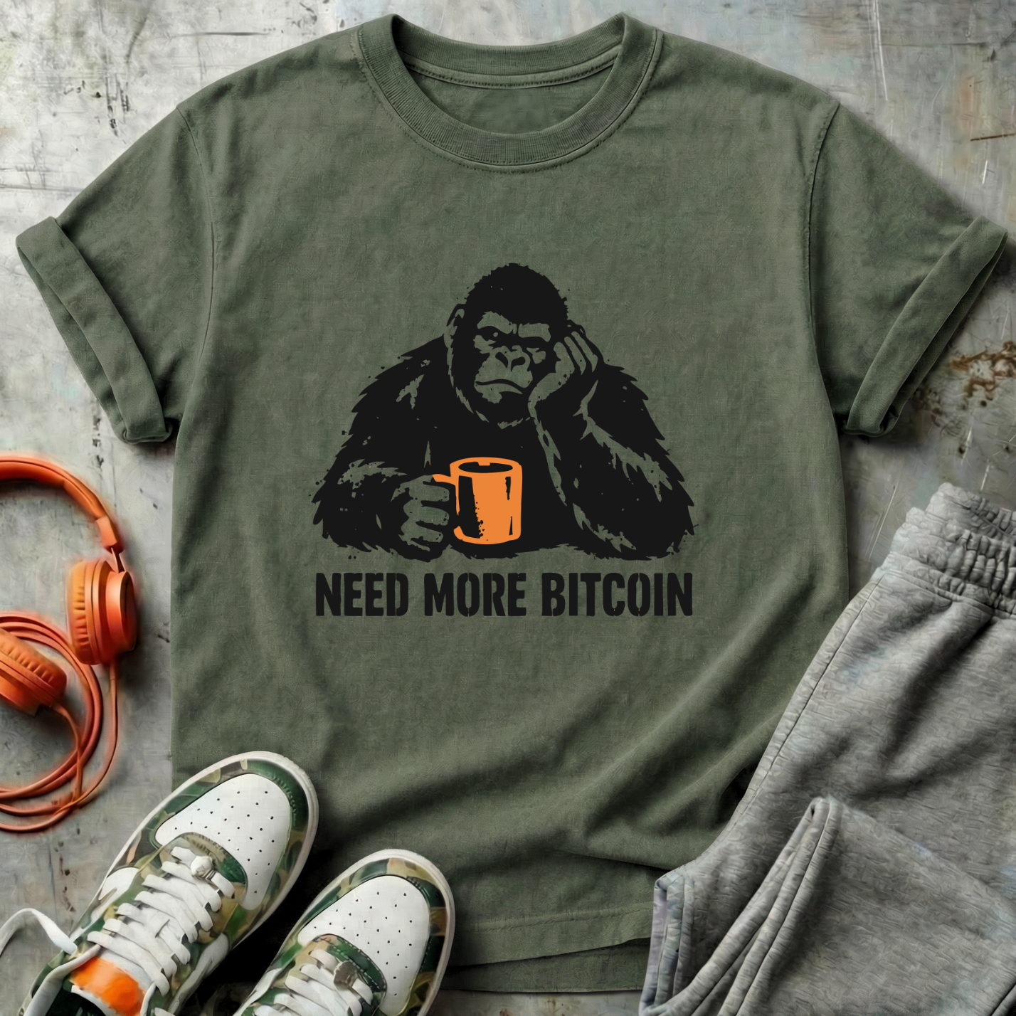 Need More Bitcoin Ape
