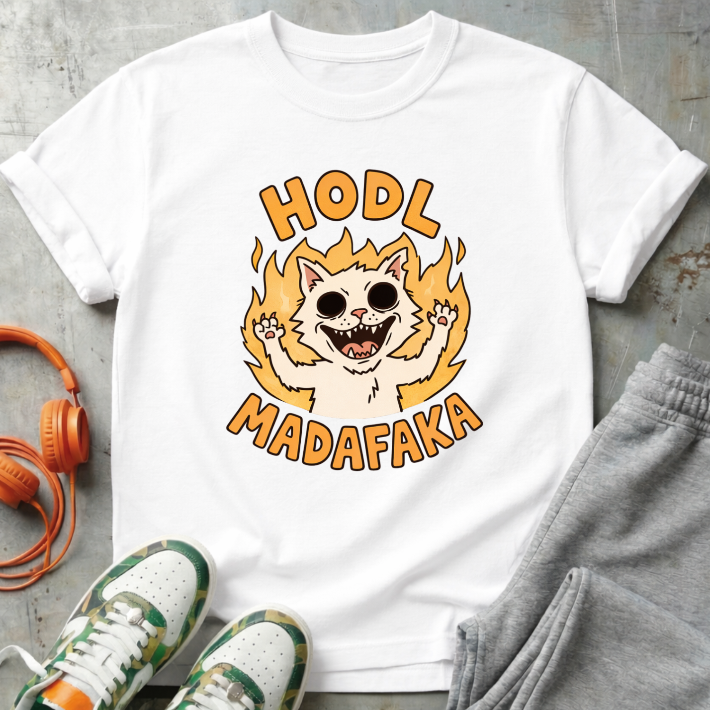 HODL Madafaka Cat
