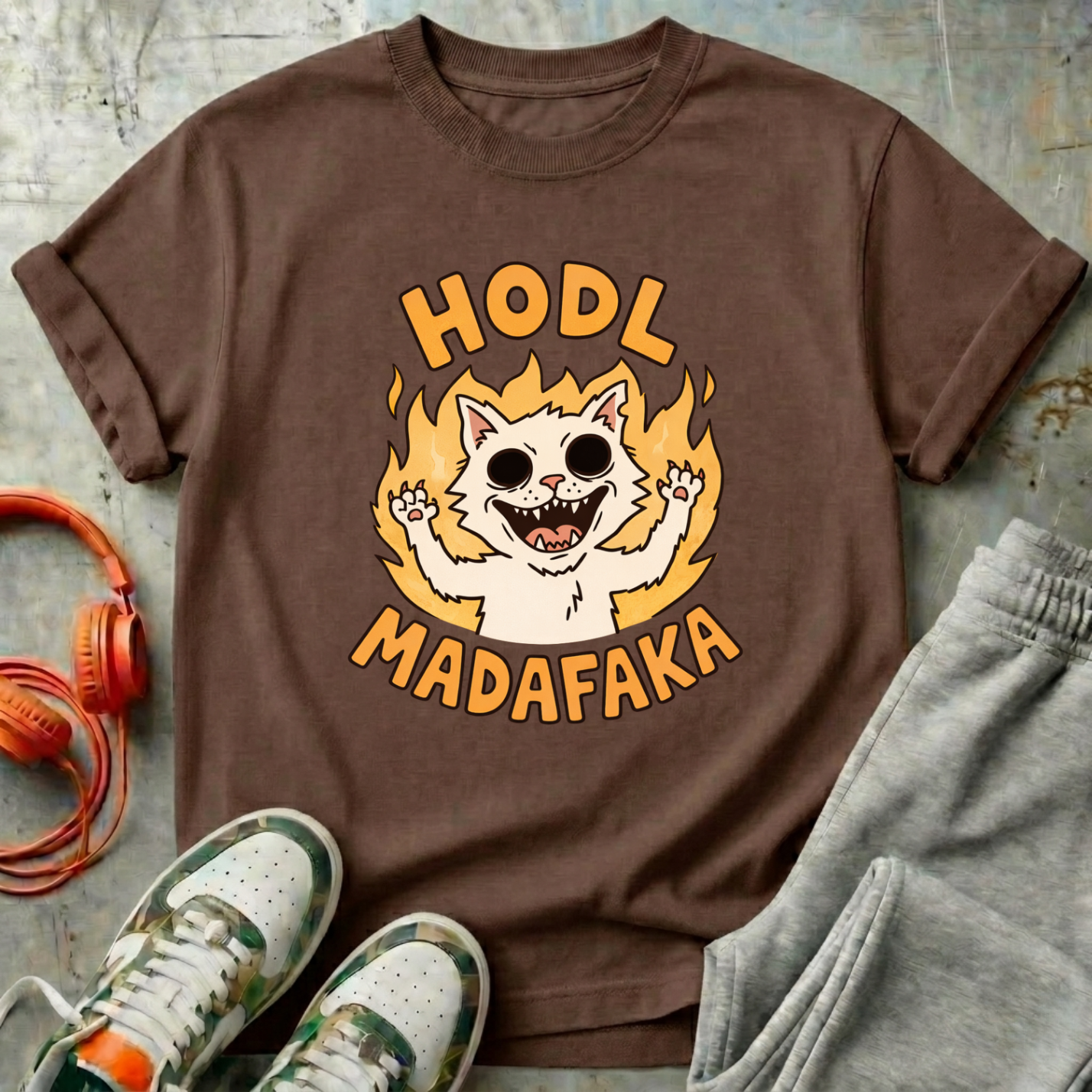 HODL Madafaka Cat