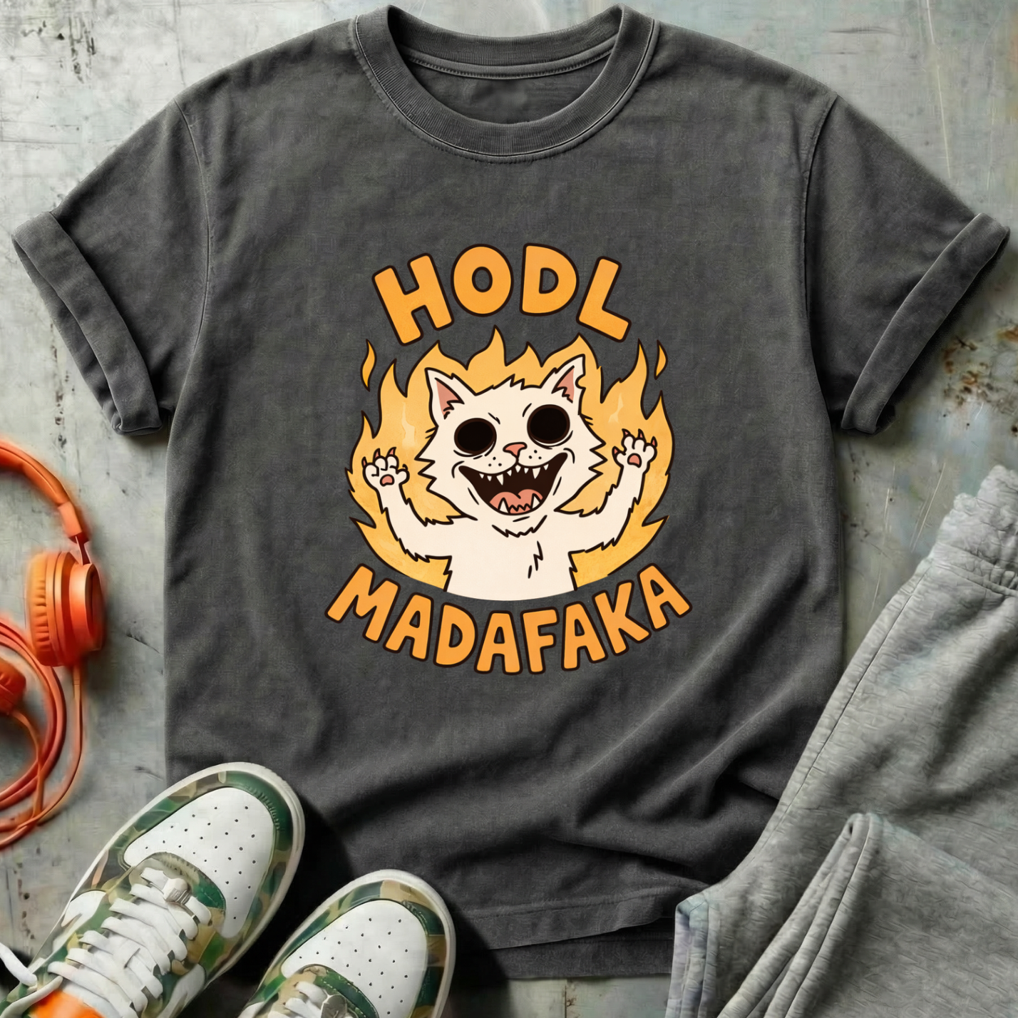 HODL Madafaka Cat