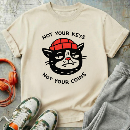 Not Your Keys Not Your Coins Cat
