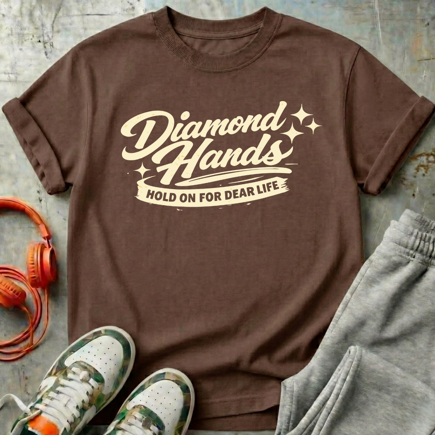 Diamond Hands Vintage Logo