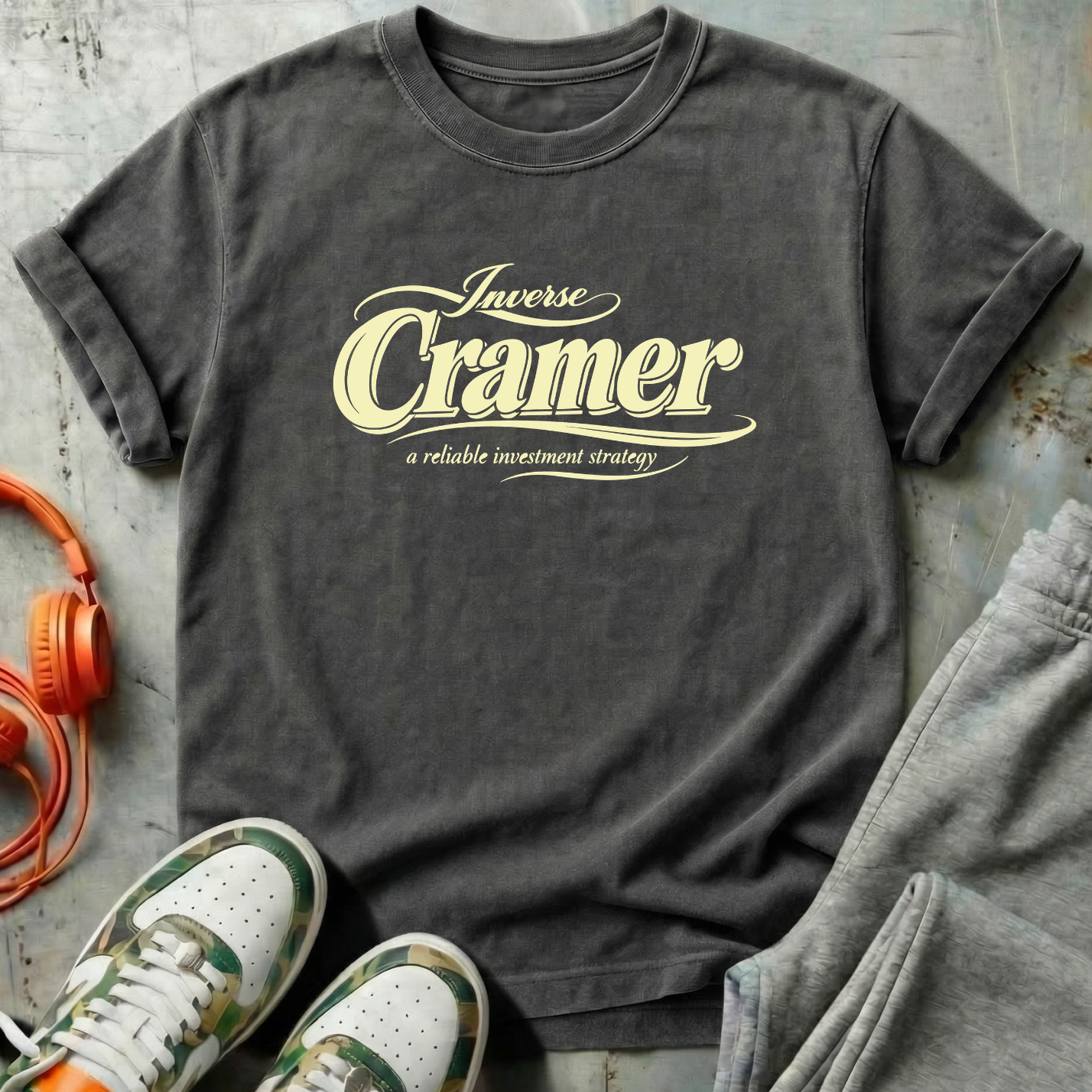 Vintage Script Inverse Cramer