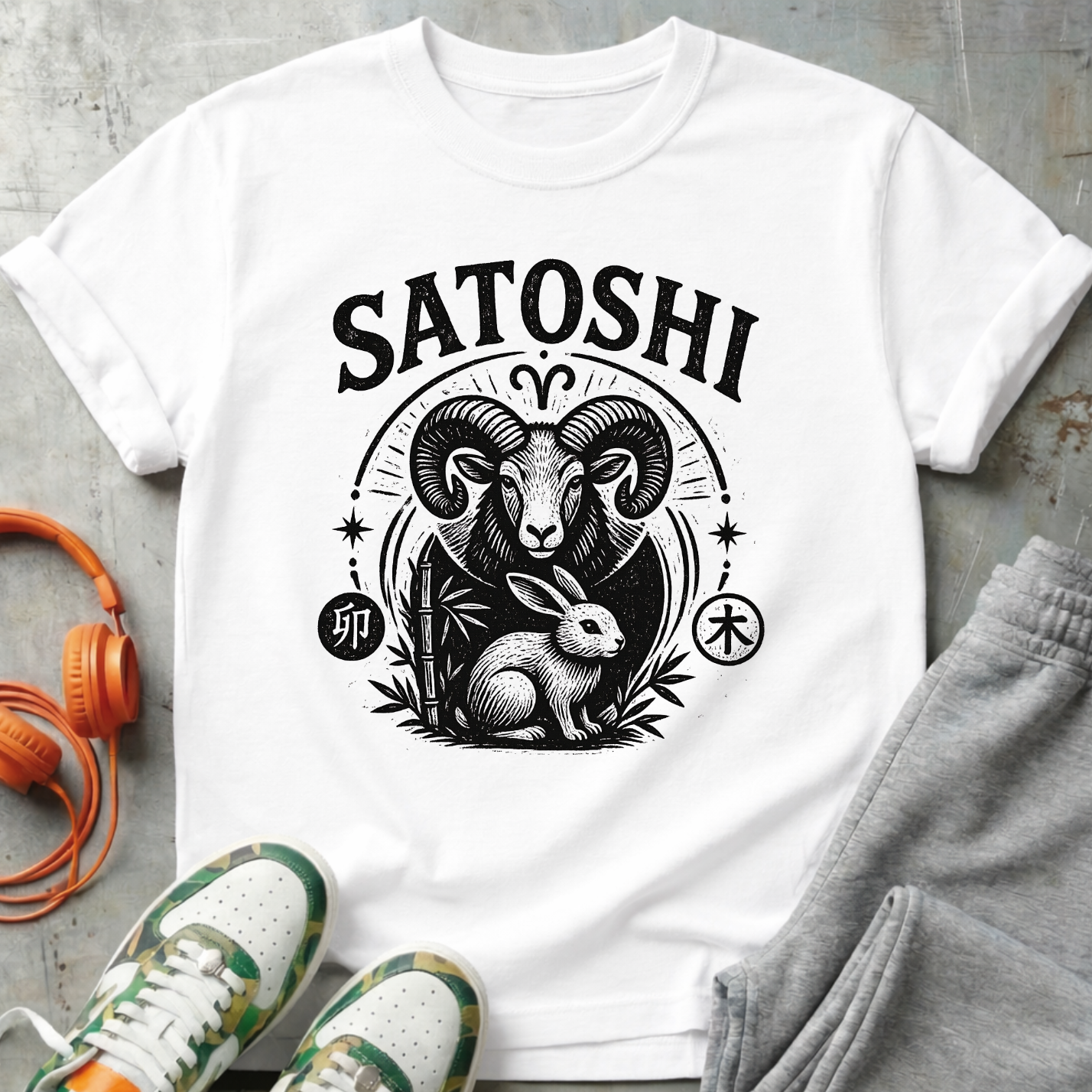 Satoshi Zodiac Ram & Rabbit