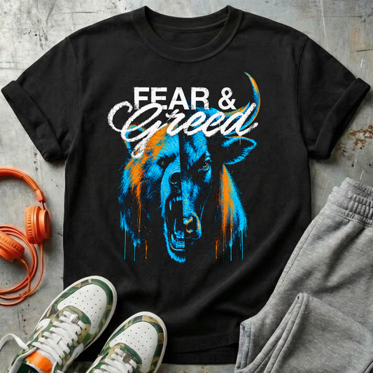 Fear & Greed Bear Bull Graphic