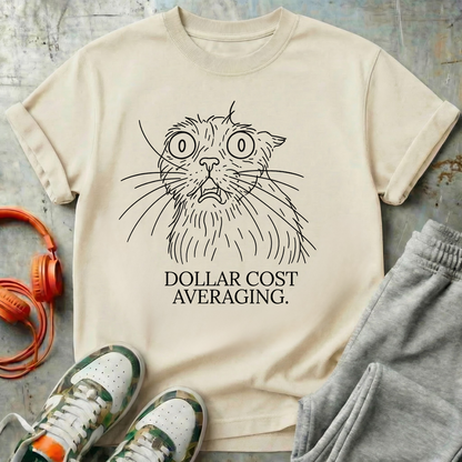 Dollar Cost Averaging Cat T-Shirt