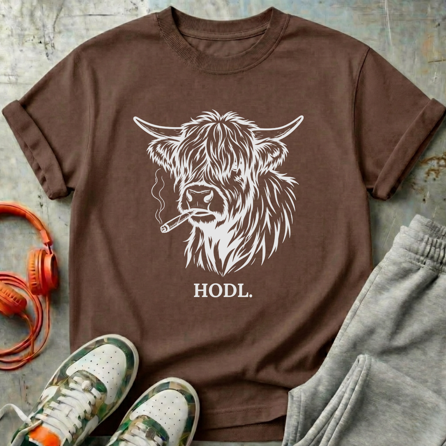 HODL Highland Bull