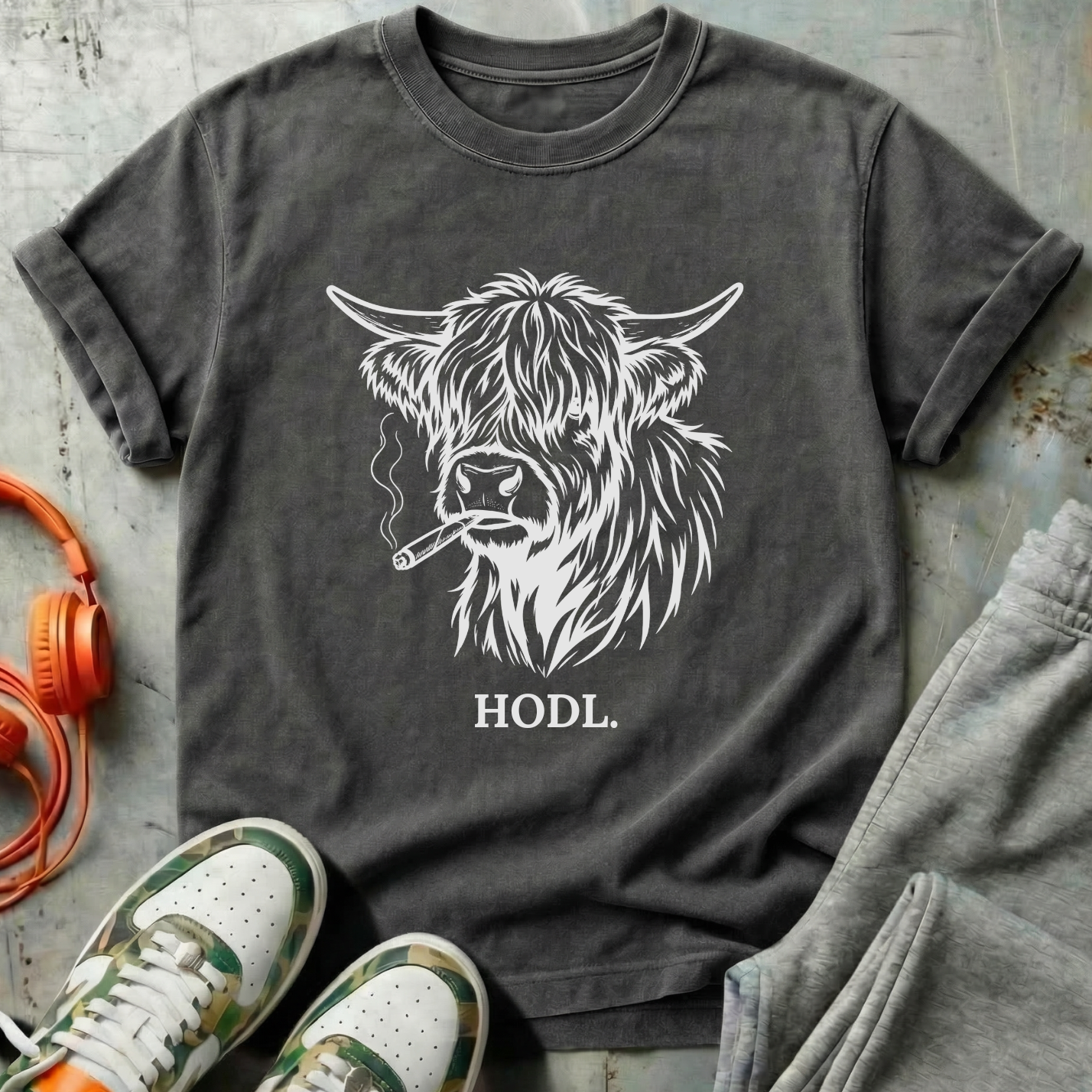 HODL Highland Bull