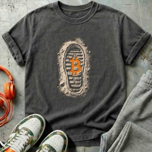 Bitcoin Moon Shoe Print