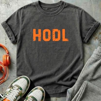 HODL Distressed Typography